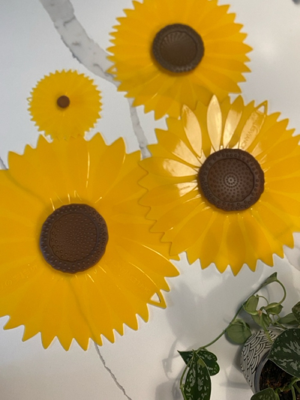 Charles Viancin || Silicone 🌻 Sunflower Bowl Covers - Set of 4